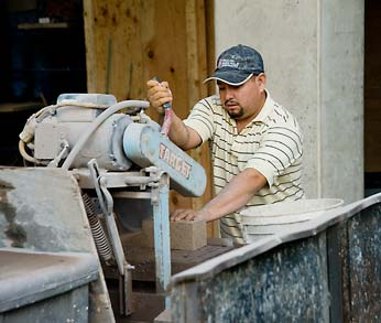 Bathroom Stone Cutting